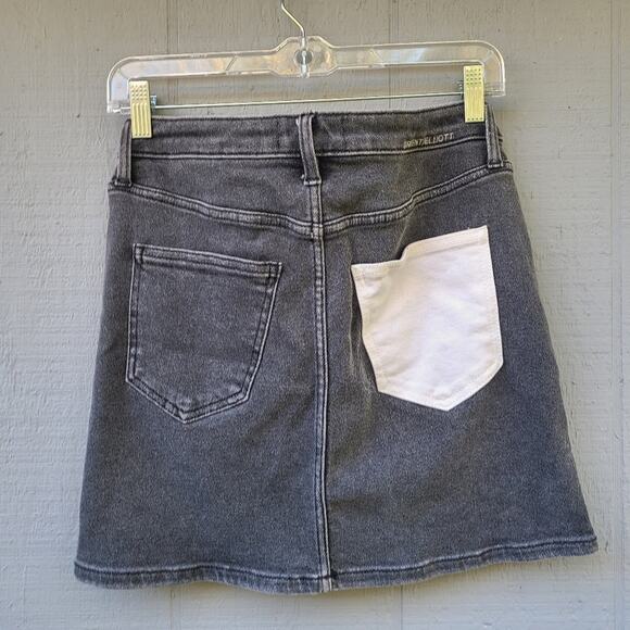 Current Elliot 28 6 Contrast Pocket Denim Mini - Picture 1 of 8